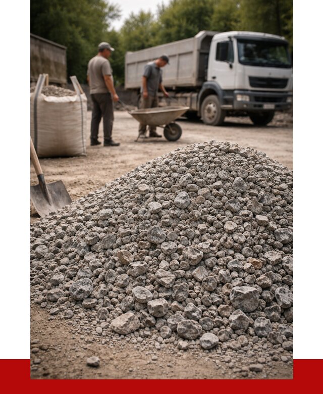 Гранитный щебень фракция 20-40 в Феодосии от 3251 руб. ПРОНЕРУДФдс