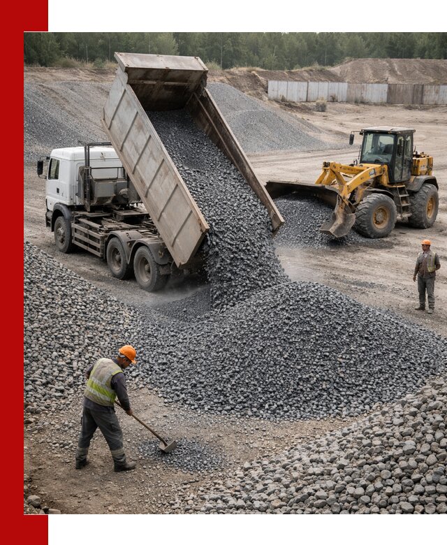 Щебень габбро-диабаз фр. 5-20 с доставкой в Феодосии