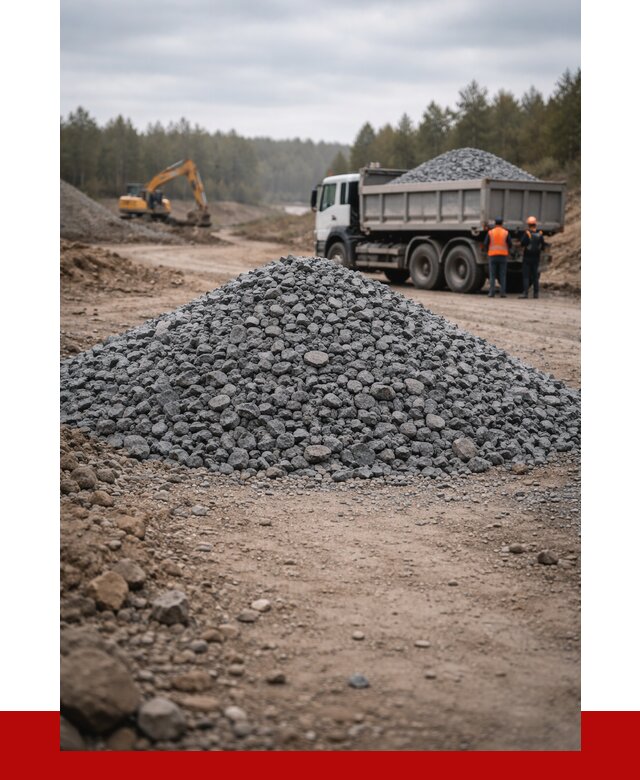 Щебень габбро диабаз фракция 40-70 в Феодосии от 2235 р-ПРОНЕРУДФдс