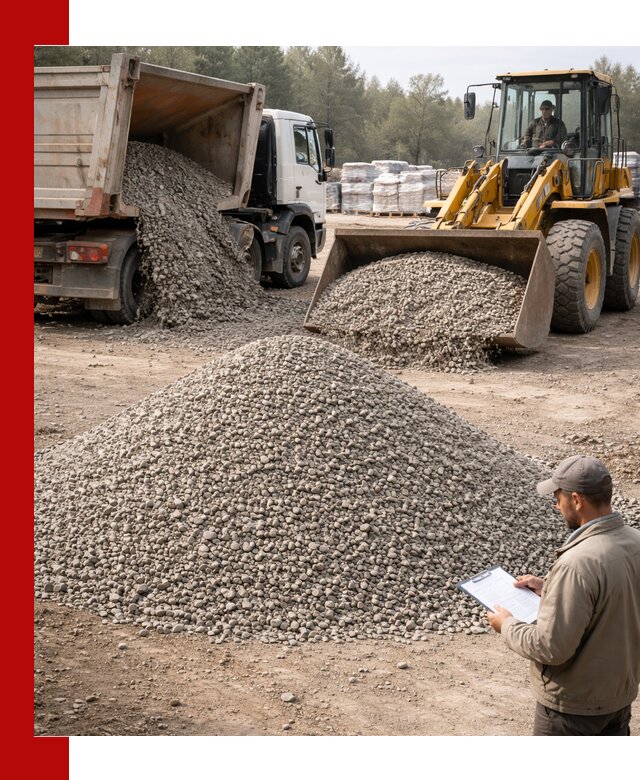 Гравийный щебень фракция 5–10 с доставкой в Феодосии