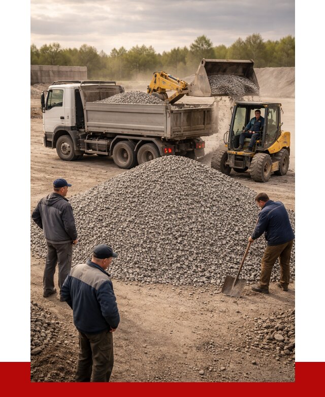 Гравийный щебень фракция 5-20 в Феодосии от 2438 р. ПРОНЕРУДФдс