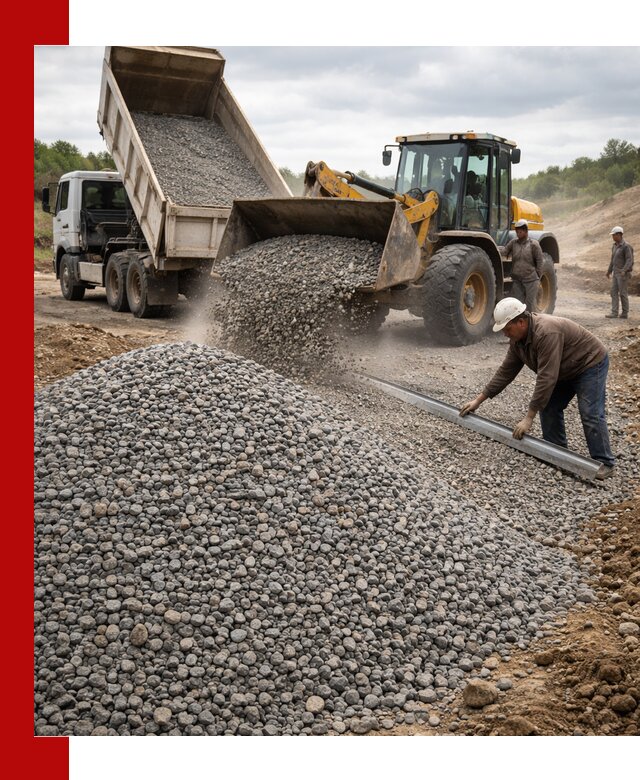 Гравийный щебень фракция 5-20 с доставкой в Феодосии