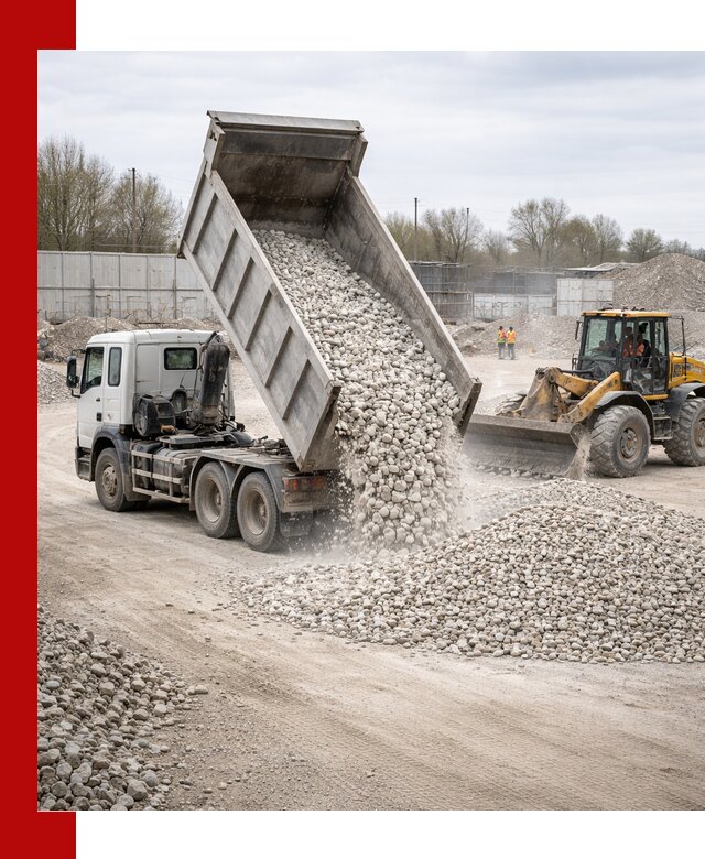 Доставка и продажа известнякового щебня в Феодосии