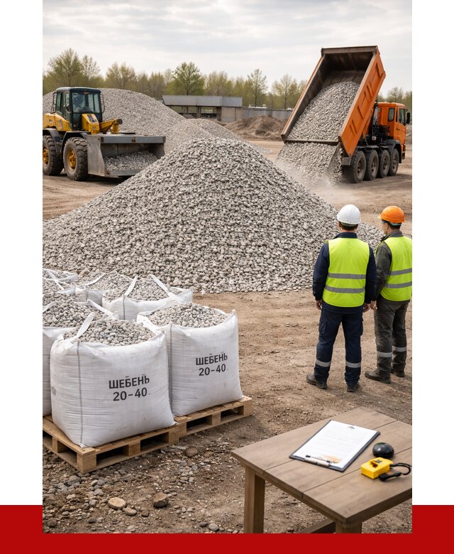 Известняковый щебень 20-40 в Феодосии от 2133 р. ПРОНЕРУДФдс