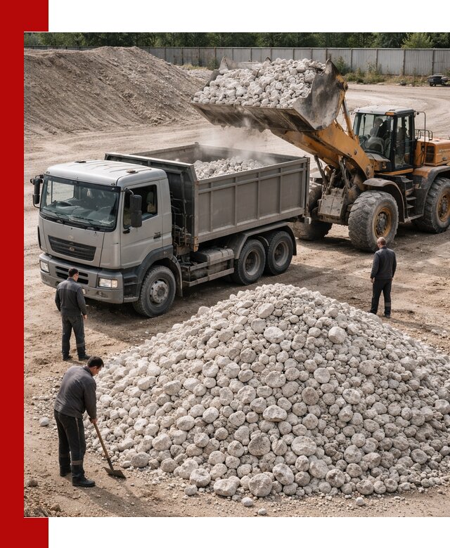 Известняковый щебень фракция 70–150 с доставкой в Феодосии