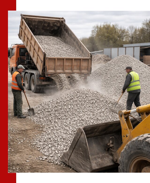 Доломитовый щебень фракции 5-20 с доставкой в Феодосии