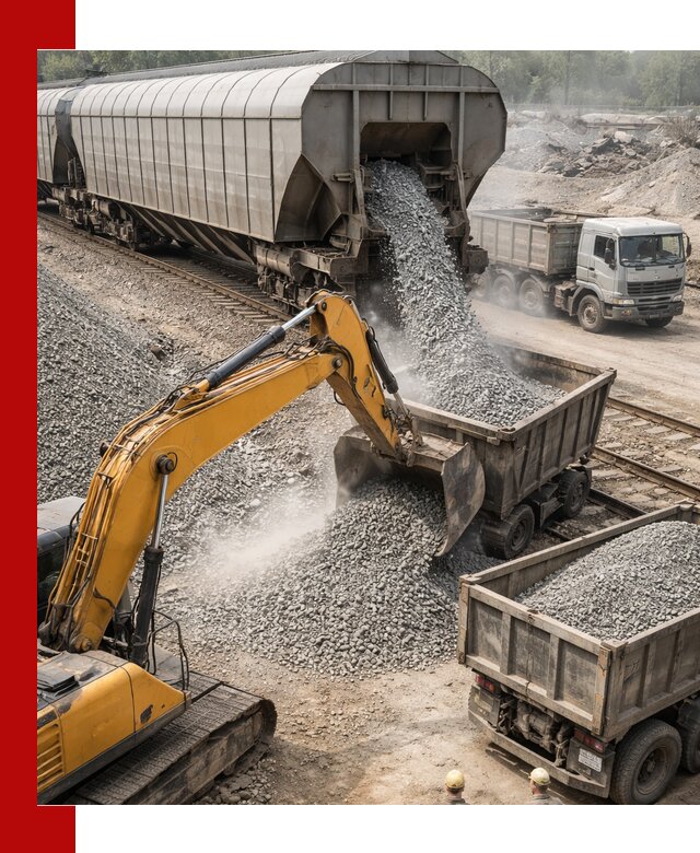 Доставка железнодорожного щебня в Феодосии крупными партиями быстрого отгруза