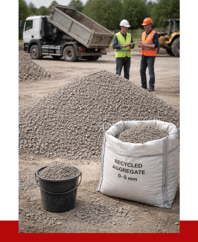 Вторичный щебень фракция 0-5 в Феодосии от 1625 р. ПРОНЕРУДФдс