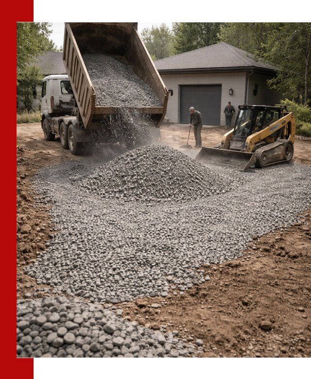 Щебень для парковки в Феодосии: доставка и укладка качественного материала