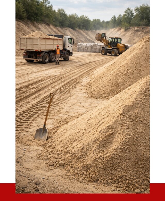 Карьерный песок мелкозернистый в Феодосии от 9142 р. | ПРОНЕРУДФдс