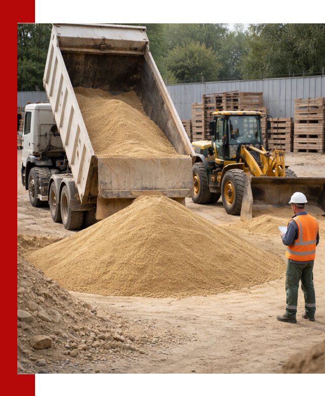 Доставка карьерного мелкозернистого песка в Феодосии