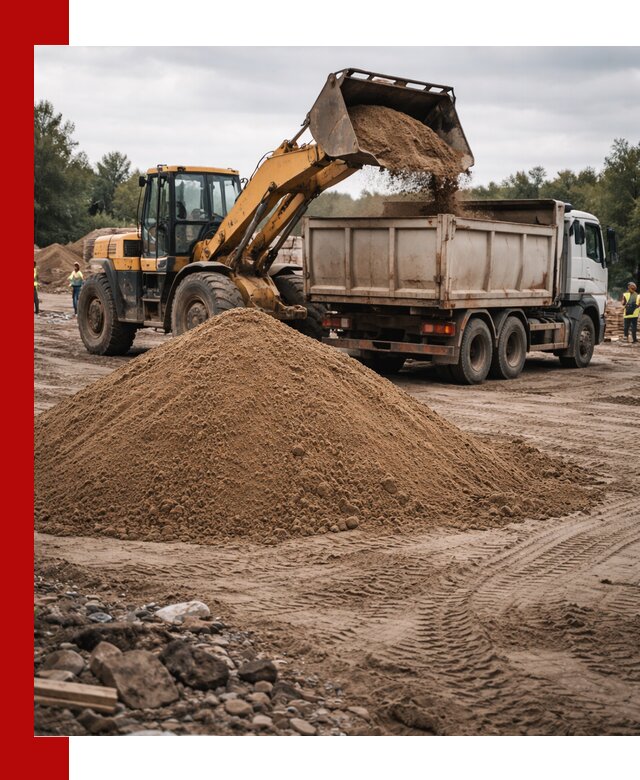 Доставка речного песка навалом в Феодосии быстро и выгодно