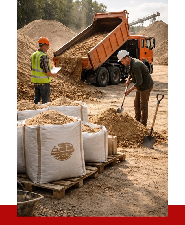 Строительный песок в Феодосии от 2235 р. с доставкой, ПРОНЕРУДФдс