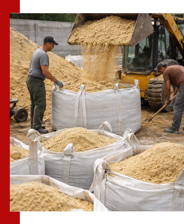 Поставка качественного песка для кладки в Феодосии