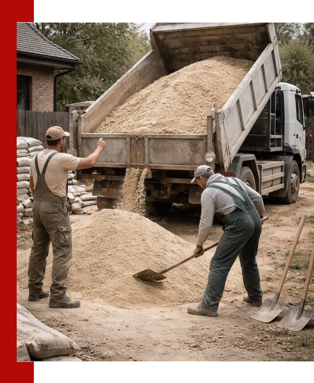 Песок для штукатурки с доставкой в Феодосии качественный и чистый