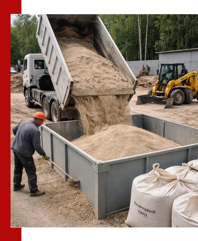 Кварцевый песок для фильтра в Феодосии — доставка и качество