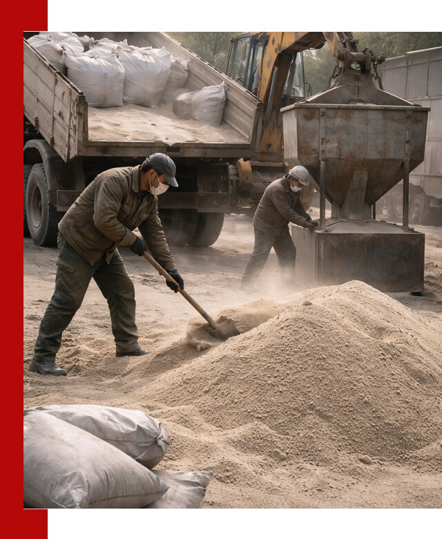 Кварцевый песок для пескоструя в Феодосии — доставка и качество