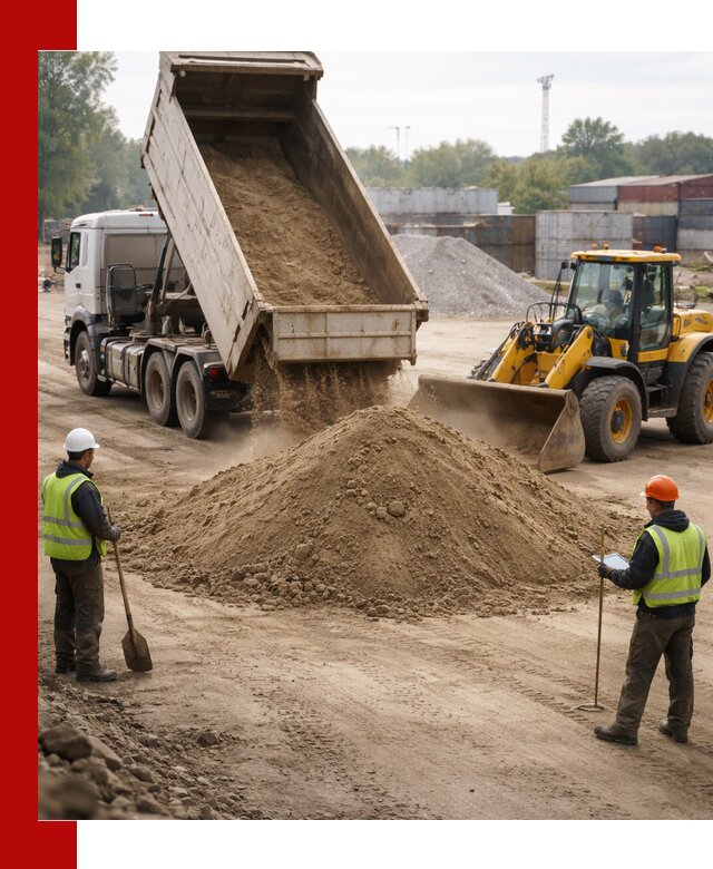 Доставка и продажа пескогрунта оптом и в розницу в Феодосии