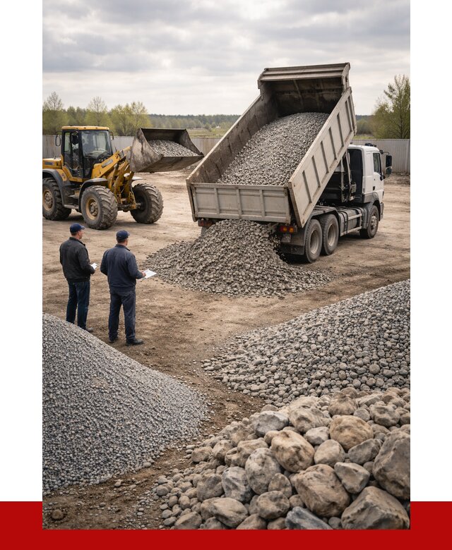 Гравий и камень с доставкой в Феодосии от 4266 р. - ПРОНЕРУДФдс