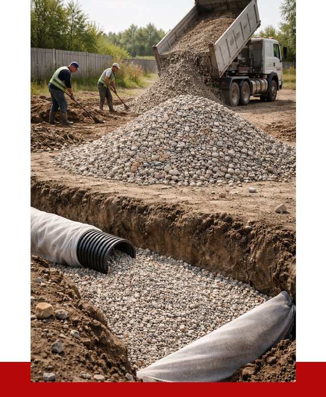 Гравий для дренажа в Феодосии от 2235 р., доставка ПРОНЕРУДФдс