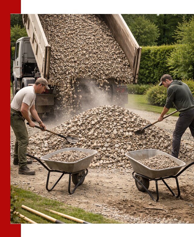 Доставка и продажа декоративной гальки в Феодосии