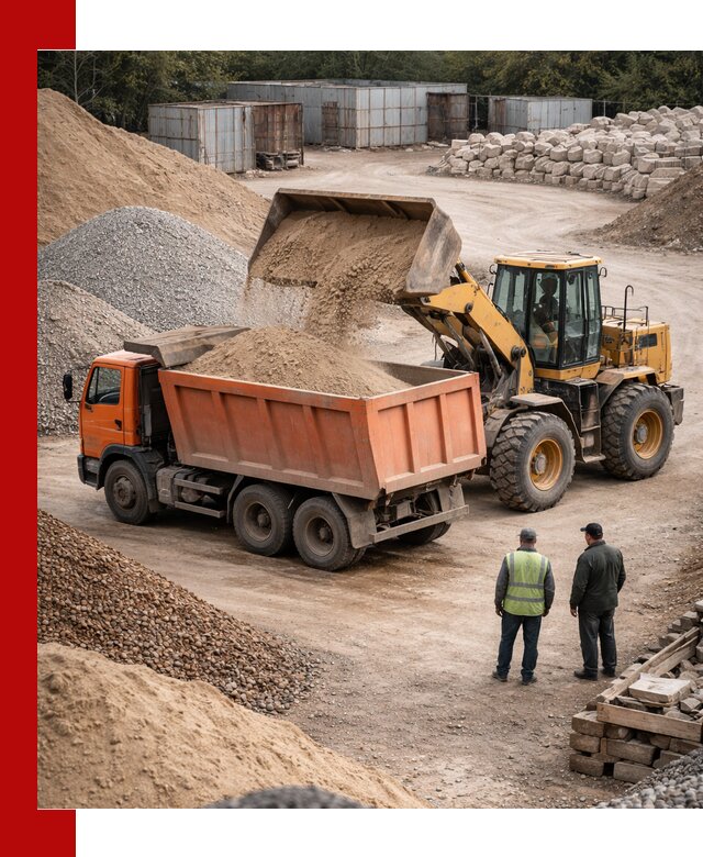 Доставка сыпучих смесей и смесей для стройки в Феодосии