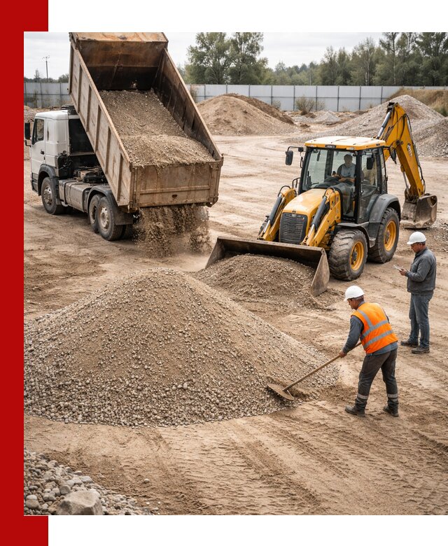 Поставка и доставка ПГС С4 в мешках и самосвалах в Феодосии