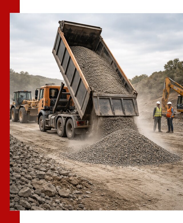 Щебёночно-песчаная смесь ЩПС С1 с доставкой в Феодосии