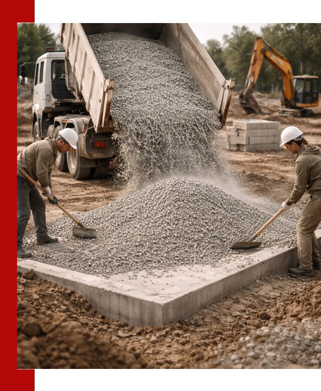 Доставка и продажа отсева для бетона в Феодосии