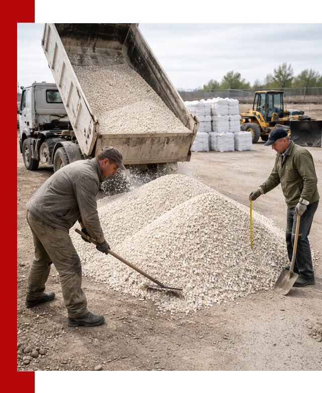 Мраморная крошка с доставкой и разгрузкой в Феодосии