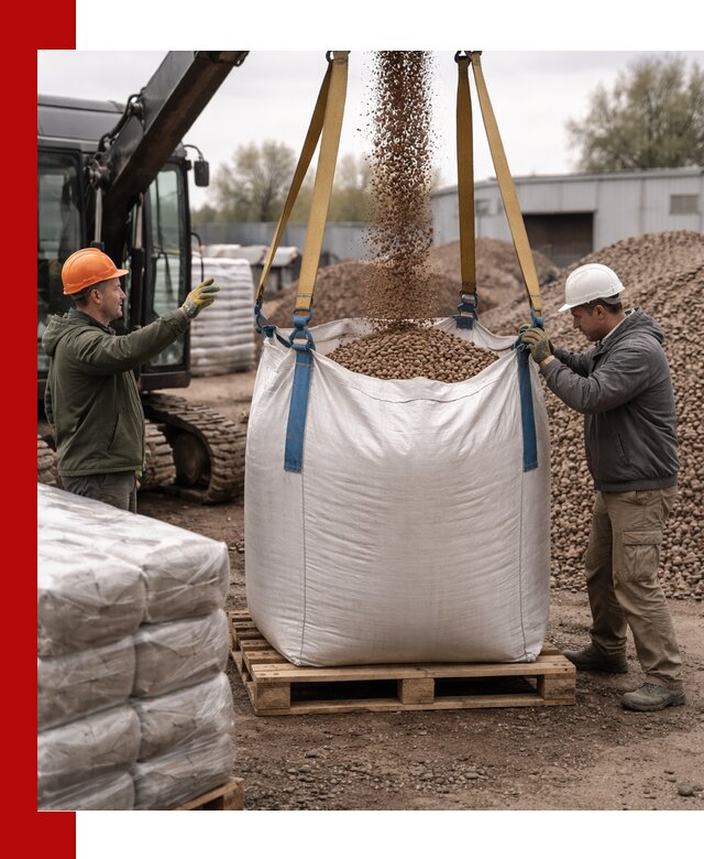 Керамзит в биг-бегах с доставкой в Феодосии