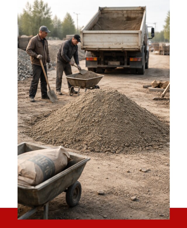 Цементно-песчаная смесь М150 в Феодосии от 4774 р. | ПРОНЕРУДФдс