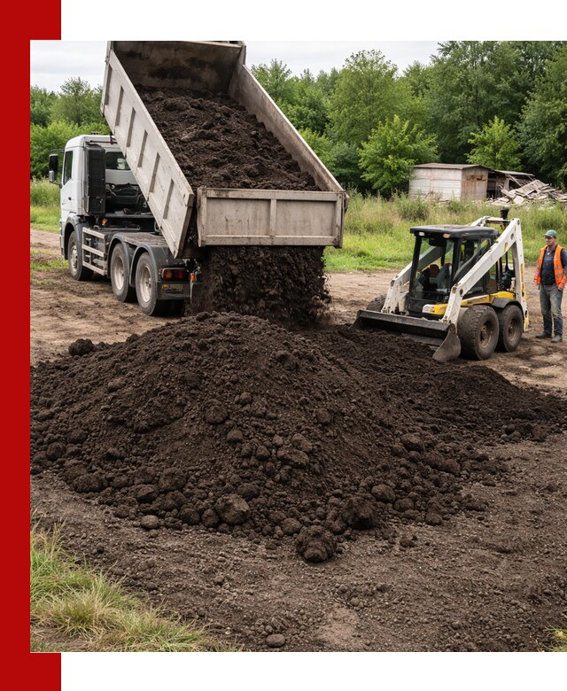 Поставка плодородной земли с доставкой самосвалом в Феодосии