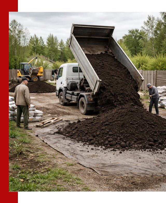 Доставка качественного почвогрунта в Феодосии оптом и в розницу