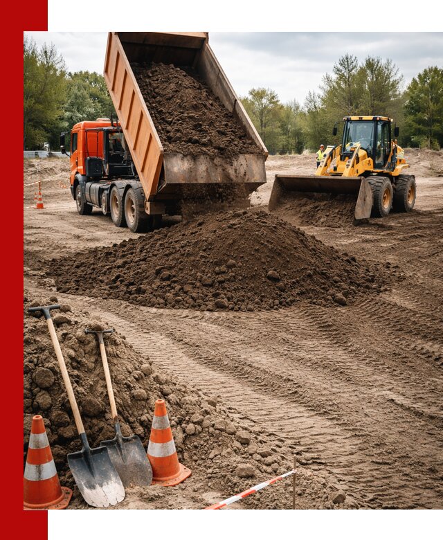 Поставка и доставка планировочного грунта в Феодосии