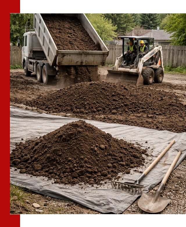 Грунт для отсыпки участка с доставкой в Феодосии