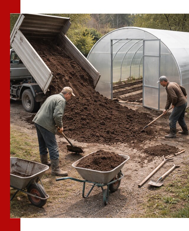Грунт для теплицы с доставкой в Феодосии — плодородный субстрат под растения