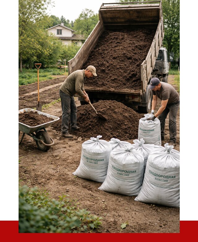 Плодородная смесь в Феодосии от 4266 р./куб с доставкой | ПРОНЕРУДФдс