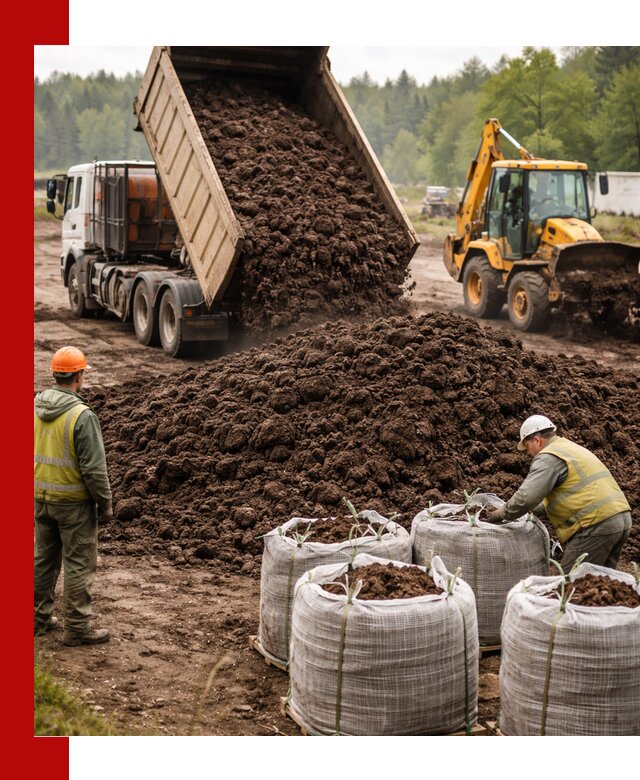Доставка нейтрального торфа в Феодосии оптом и в розницу