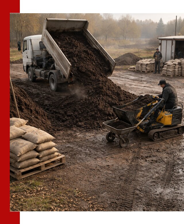 Кислый торф в доставке по выгодным ценам в Феодосии