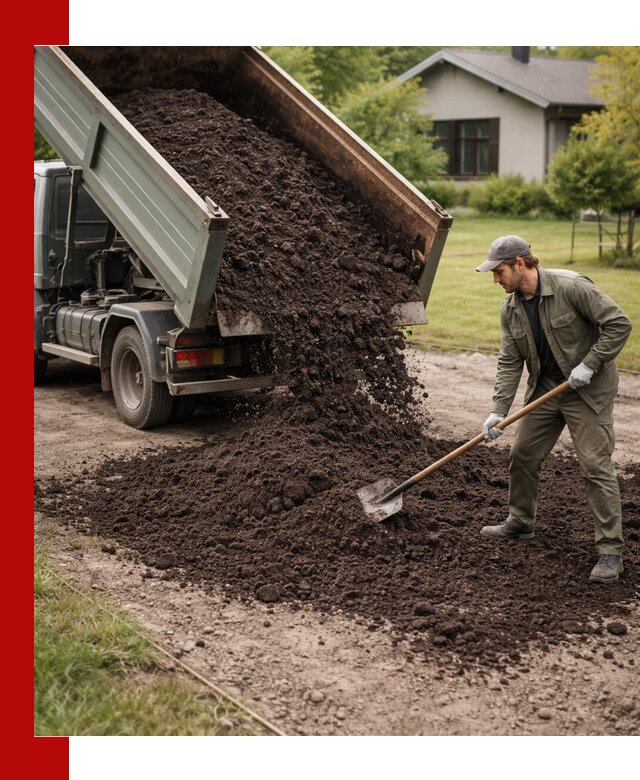 Чернозем для газона с доставкой в Феодосии быстро и качественно