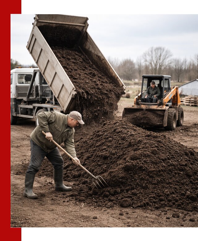 Доставка и продажа перегноя в Феодосии быстро и дешево