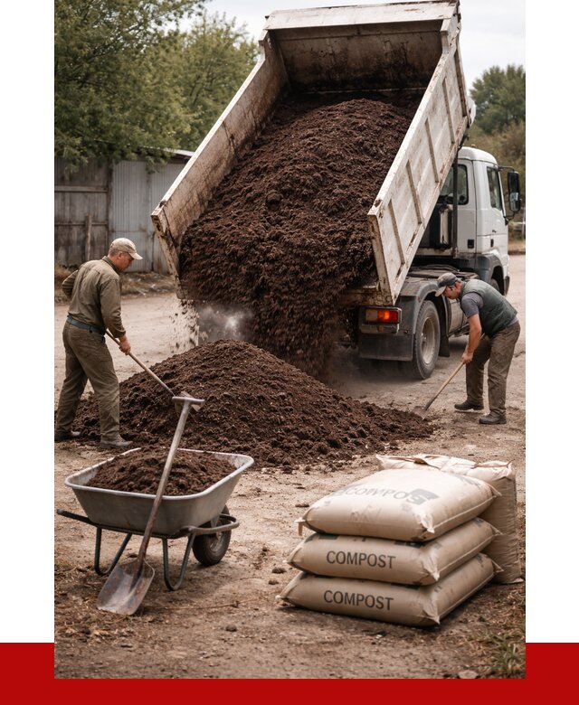 Купить компост в Феодосии от 4266 р. за куб с доставкой | ПРОНЕРУДФдс