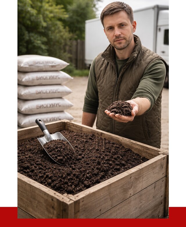 Купить биогумус в Феодосии с доставкой от 8634 р. за куб | ПРОНЕРУДФдс