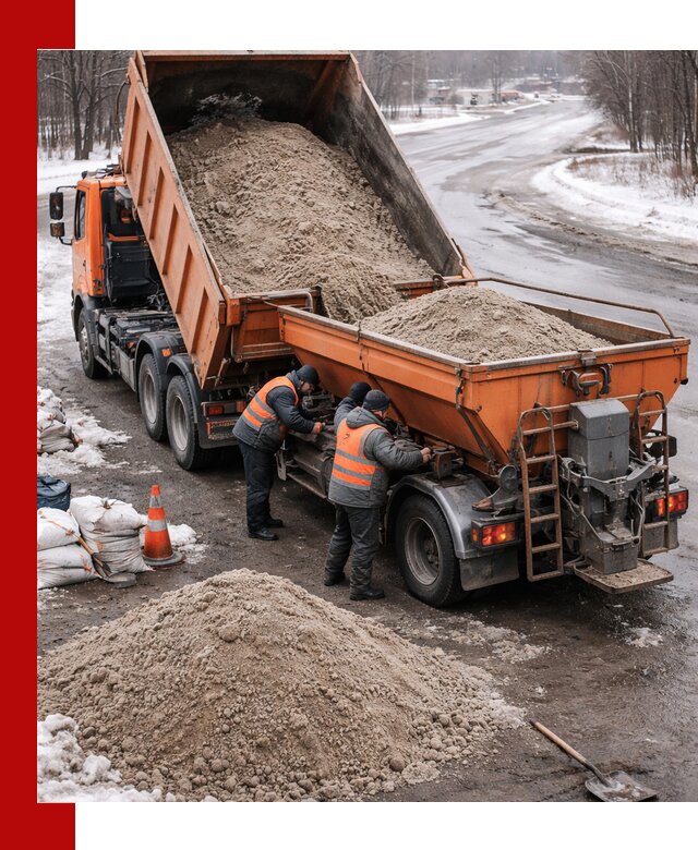 Поставка и вывоз пескосоля в Феодосии оптом и в розницу