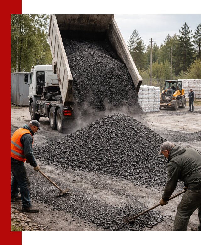 Доставка и продажа асфальтного гранулята в Феодосии