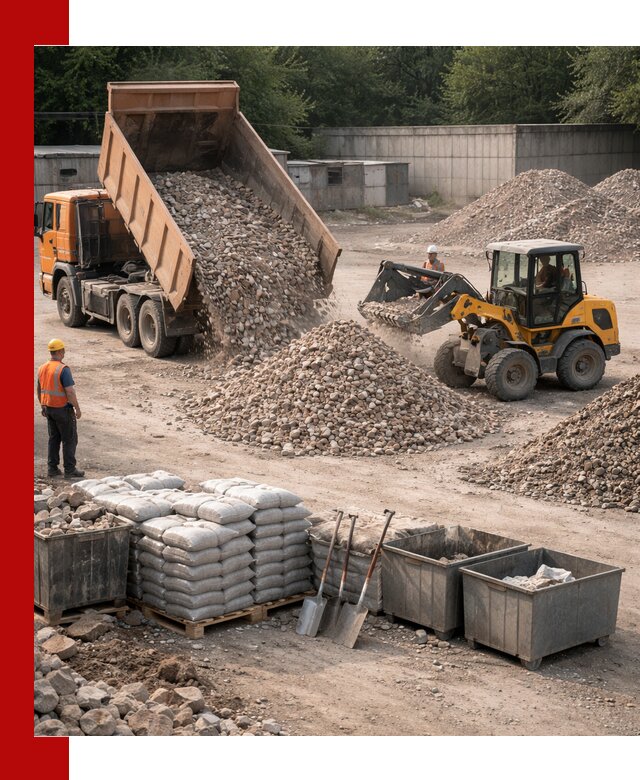 Вторичные материалы для отсыпки в Феодосии — поставка и доставка