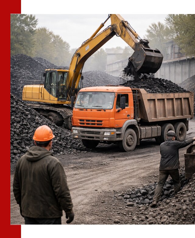 Доставка угля автотранспортом в Феодосии быстро и выгодно