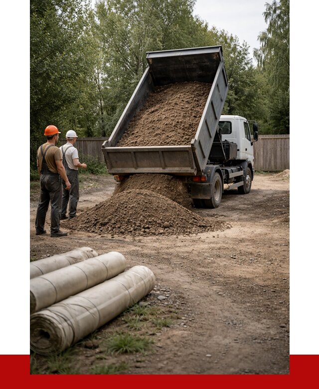 Доставка сыпучих материалов самосвалом в Феодосию от 4266 р. | ПРОНЕРУДФдс