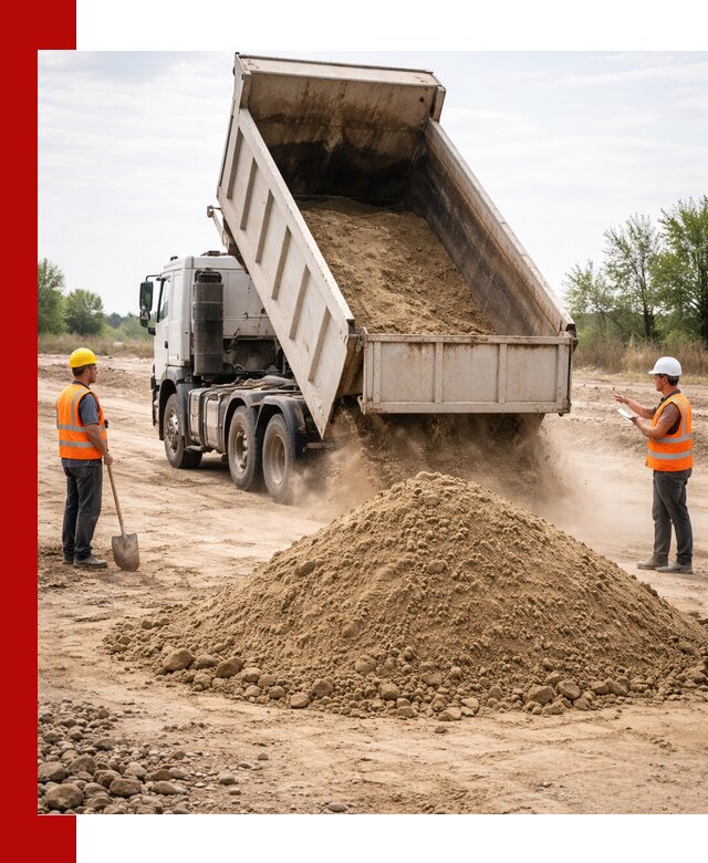 Доставка самосвалом 15 кубов в Феодосии за город и по городу